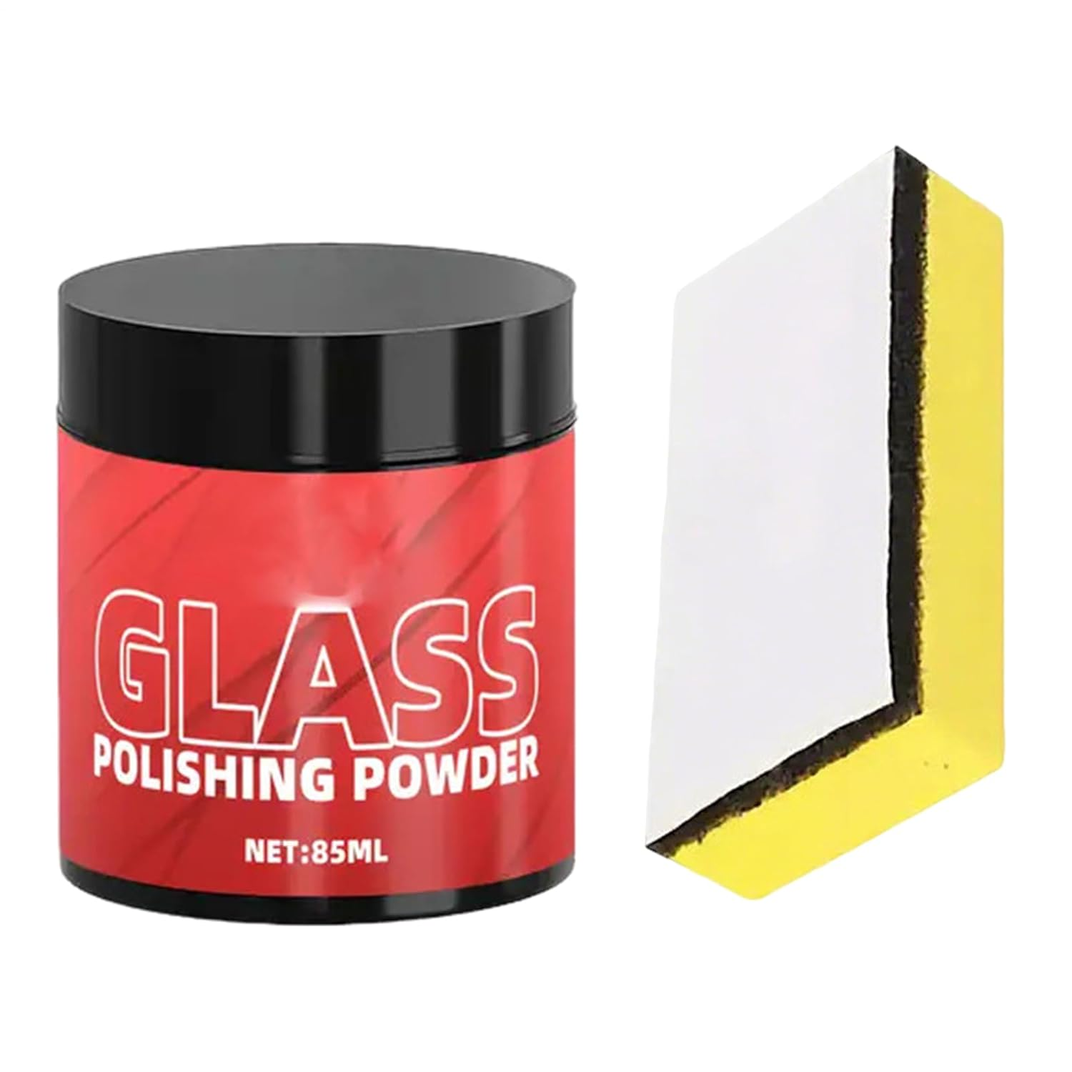 Glass Polishing Powder for Car - Oil Film Polishing Powder for Window 85Ml - High Performance Cleaner Automotive Detailing Supplies for Truck Windshield SUV RV Restoration image number 2