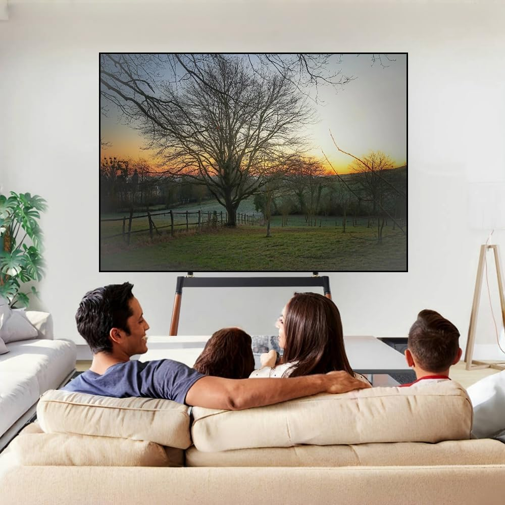 NOAEOU Fit 55-86Inch Screens TV Stand, Modern Easel TV Floor Stand, Artistic Corner TV Stand, Height Adjustable, Studio Display Stand (Black) image number 6