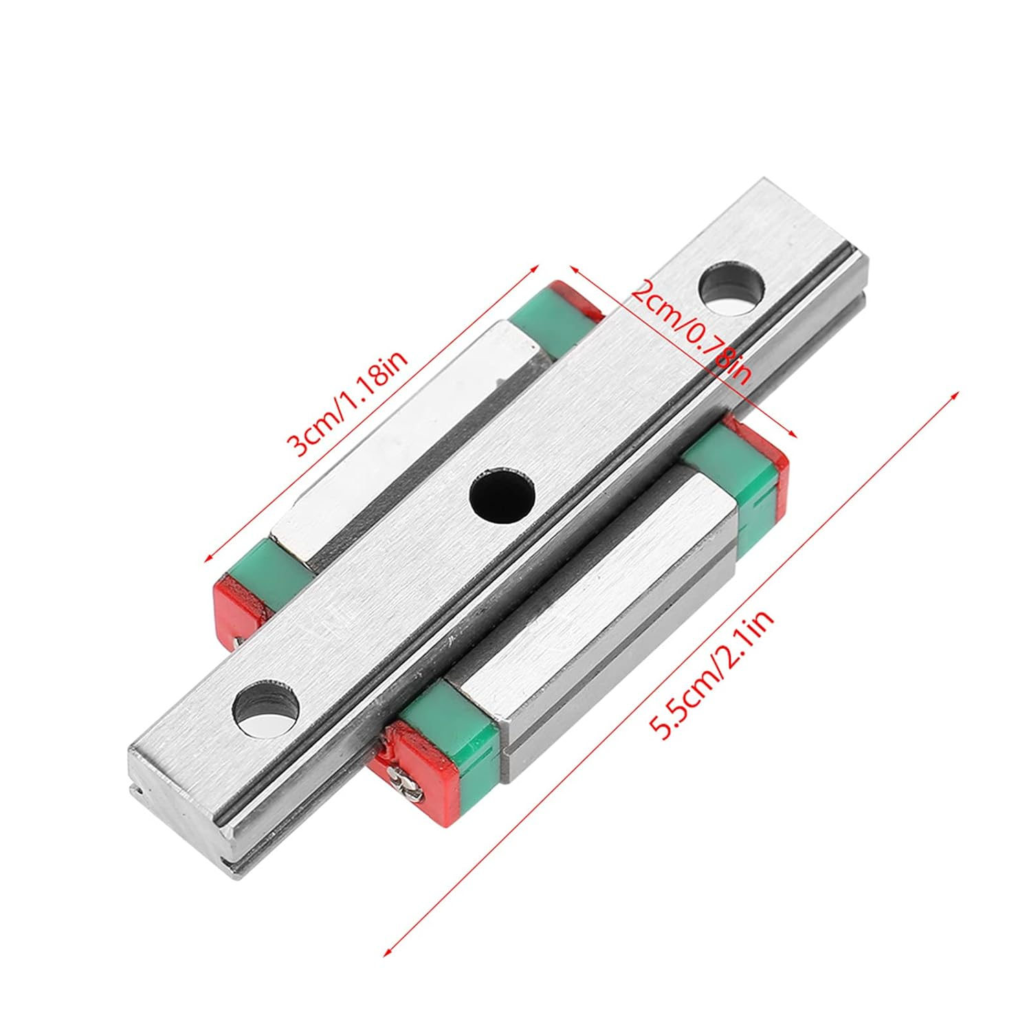 Viagasafamido 9Mm LML9B Miniature Linear Rail Guide, Slide Rail for Automatic Devices, Small Size & Low Weight, 4-Point Design, Storage Steel with Lubricating System (55) image number 1