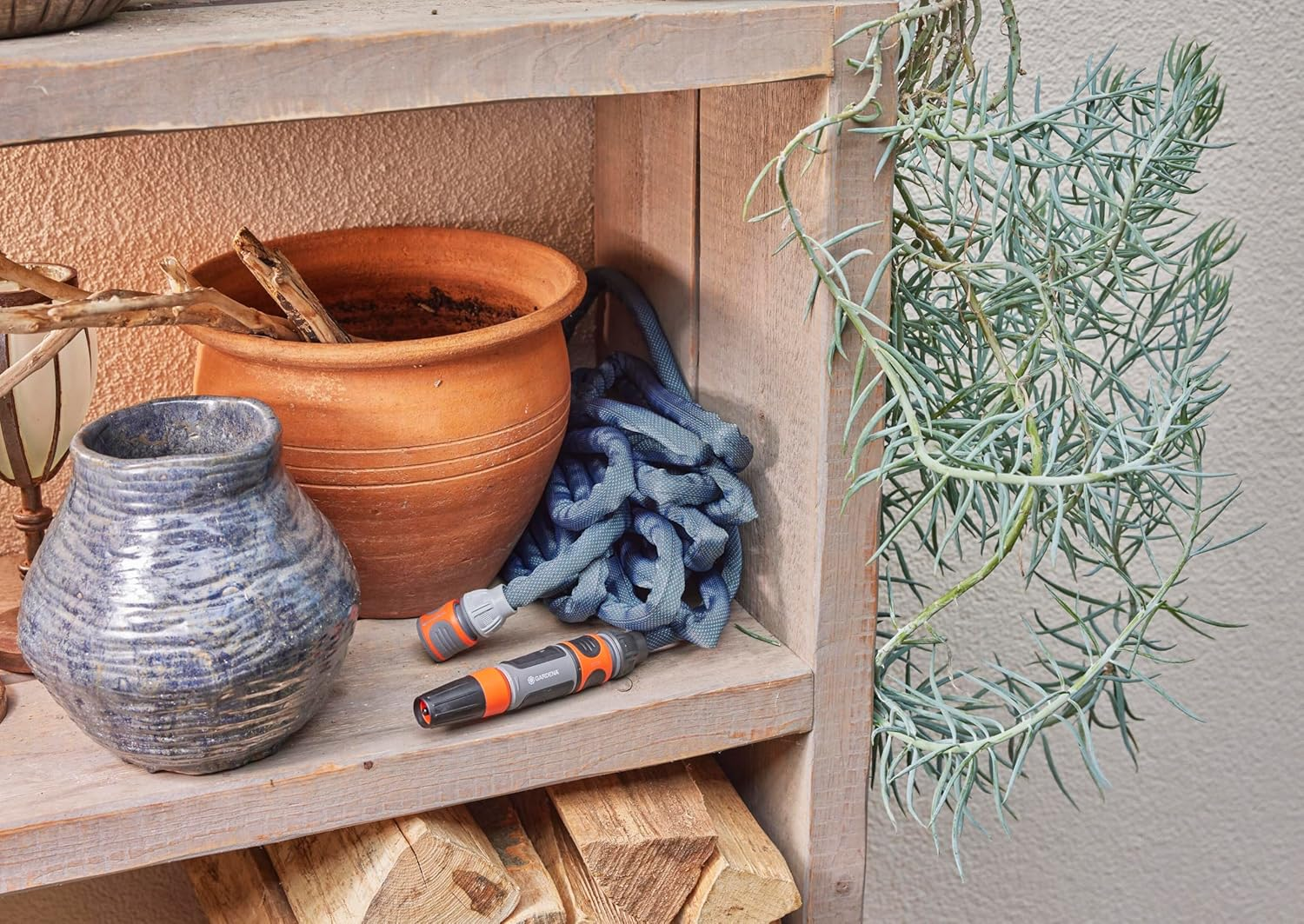 Gardena Liano Xtreme 1/2 Inch, 20M Set: Extremely Robust Textile Garden Hose, for Indoor Water Taps, with PVC Inner Tube, Lightweight, Weather-Resistant (18470-20) image number 4