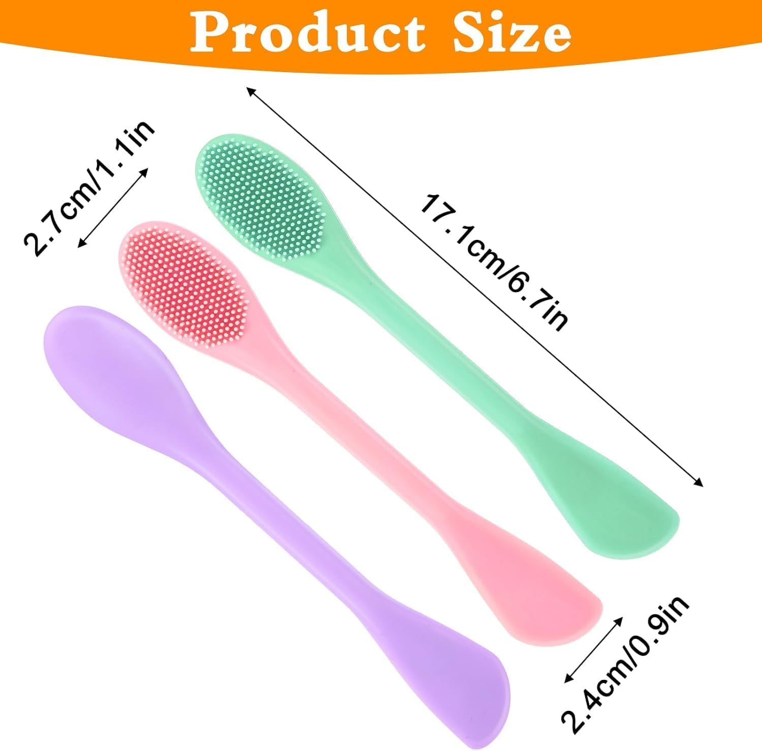 2-In-1 Cat Paw Silicone Face Scrubber, 3Pcs Face Masks Skincare Brush, Facial Cleansing Brush Set, Silicone Face Cleaning Brush Set image number 4