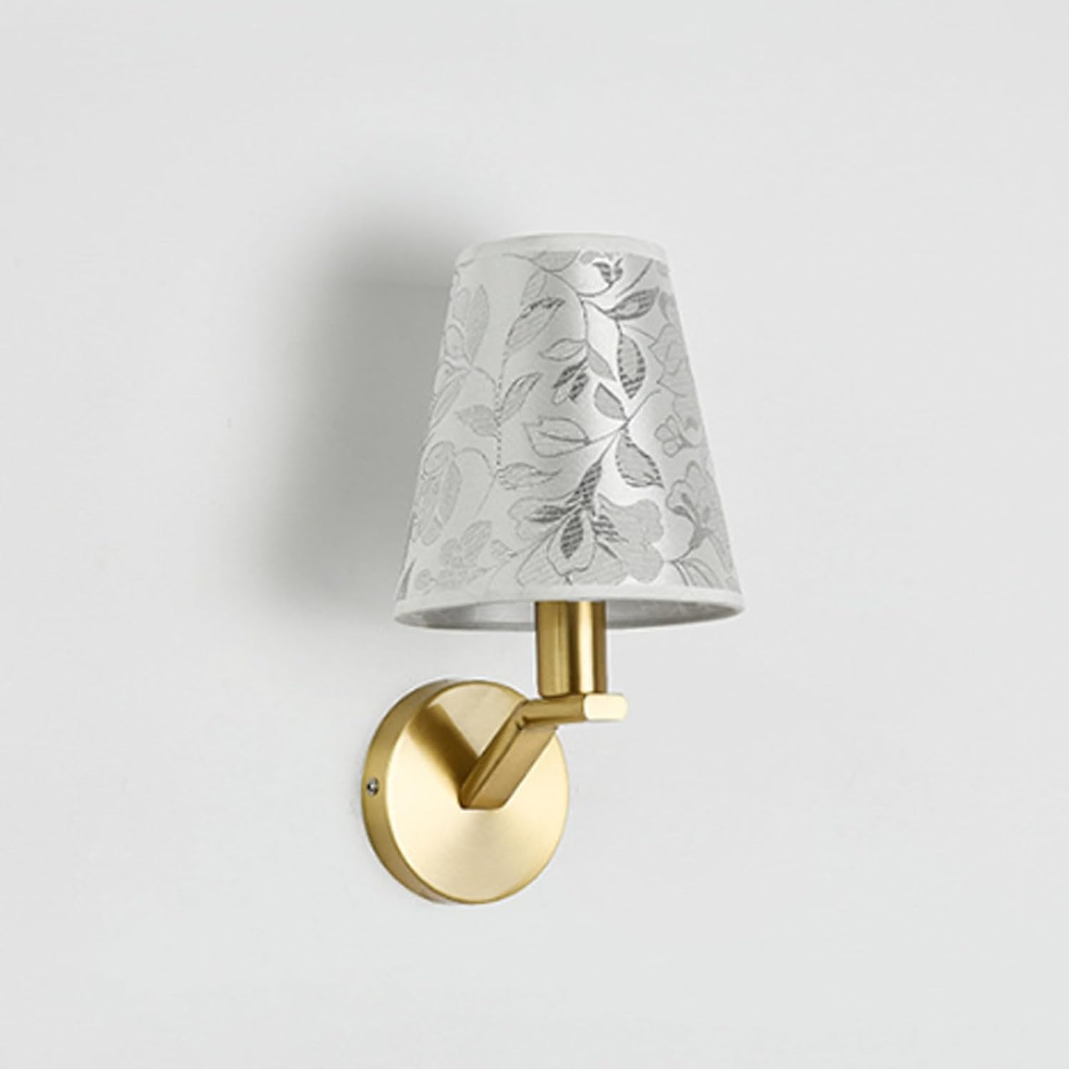 Wall Lamp Reading Wall Lights Wall Sconces Fixtures with Fabric Lampshade Gold Wall Sconces Lighting for Hallway Living Room Wall Lighting