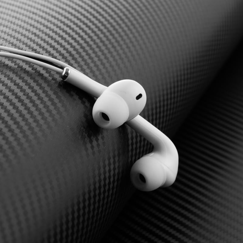 Accessonico Long Wired Headphones Earbuds Cord Earphones for TV PC (10FT 3 Meter) Extra Cable In-Ear for 3.5Mm Audio Output Stereo 3 Pole Headset Noise Cancelling Plug in Jack Ear Buds Clear image number 1