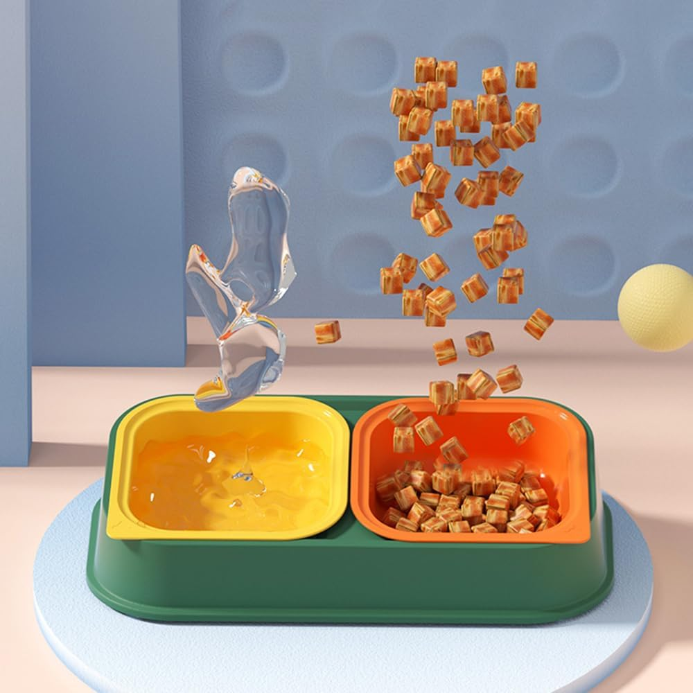 BPS Pet Bowl, Cat Bowls, Non-Slip Pet Bowls, for Cats and Dogs, Small (L, Model 1) BPS-5576AM image number 6