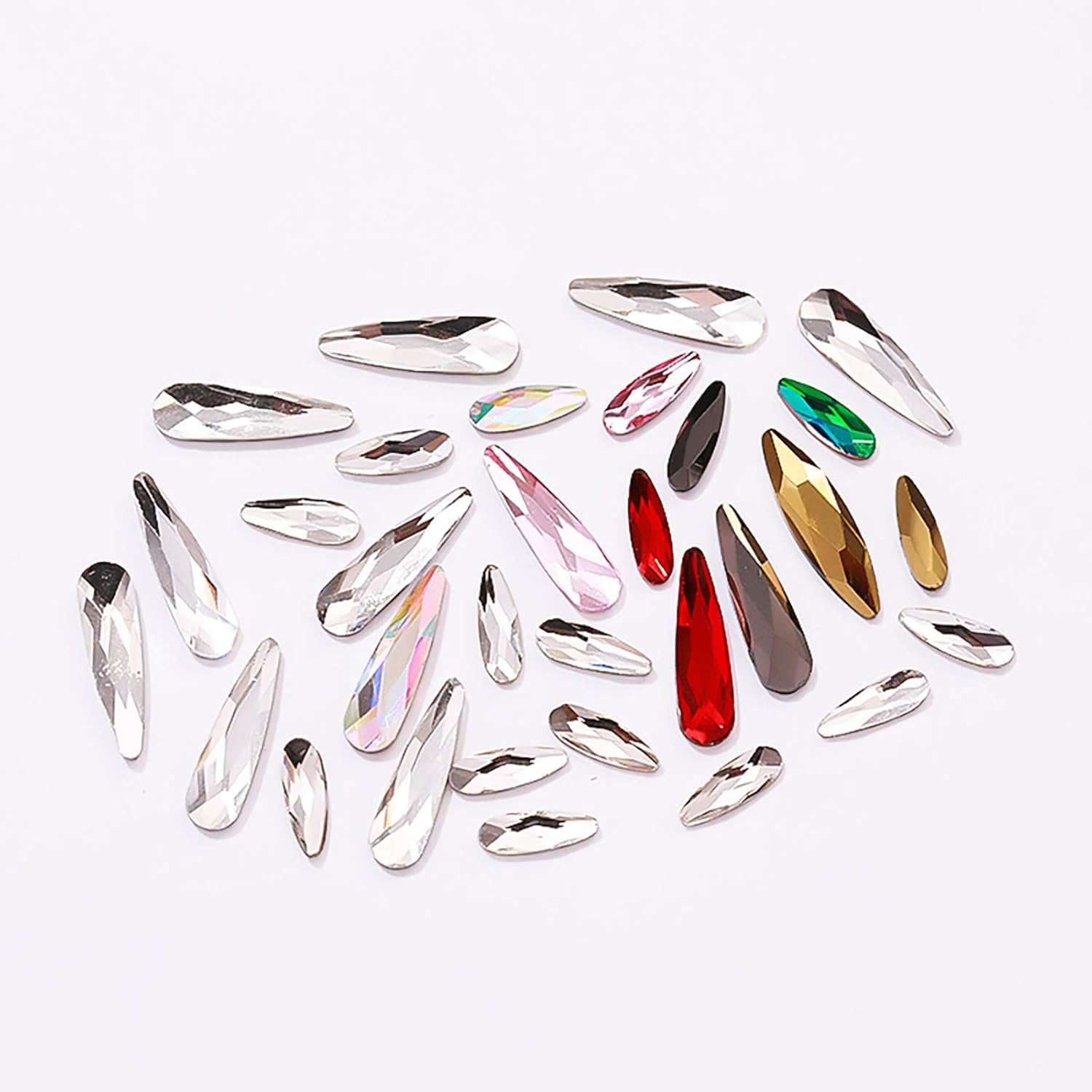 20 Grains Nail Art Rhinestone Flat-Back Rhinestone Nail Decoration Transparent Sunflower Seed Crystal image number 3