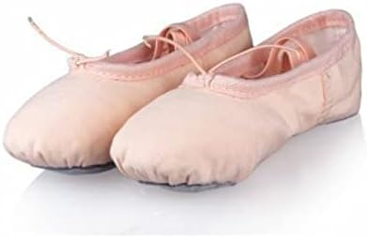 Pink Canvas Ballet Dance Shoes Slippers Slippers Yoga Shoe 45 26.5Cms Inner Standard Flats T01 image number 2