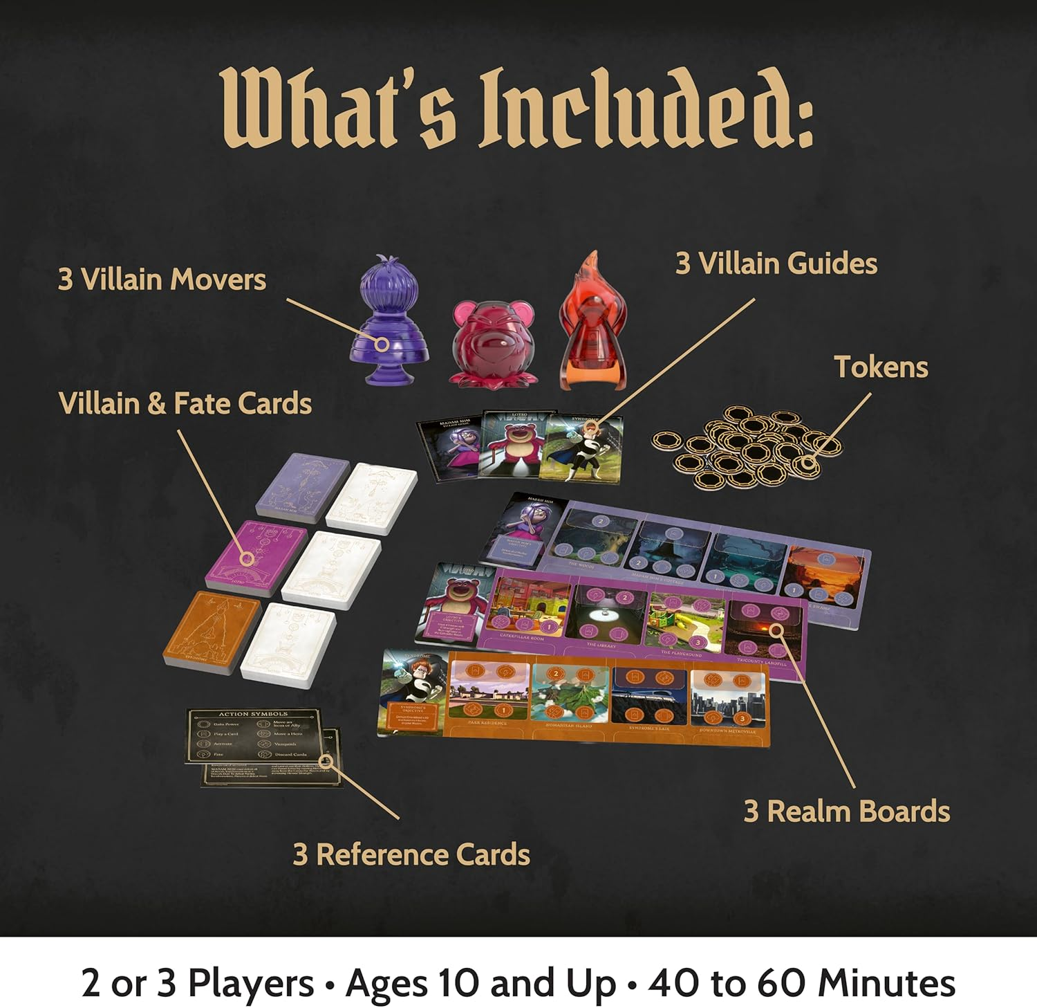 Ravensburger Disney Villainous: Bigger and Badder Strategy Board Game for Ages 10 & up &ndash; the Newest Standalone Game in the Award-Winning Disney Villainous Line image number 2