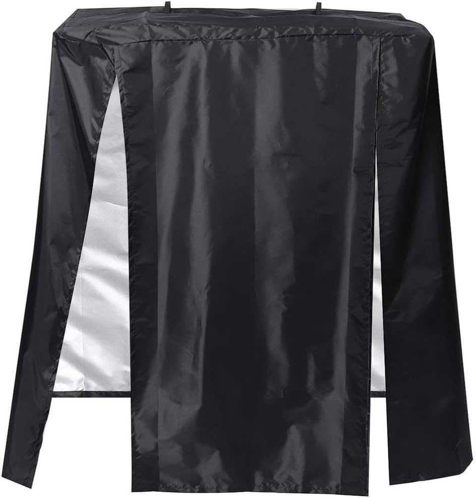 VORCOOL Large Bird Cage Cover Good Night Parakeet Cage Cover Washable Parrot Cage Sign Parrot Cage Skirt for Outdoor Dust Sun Protection Cover (Black) image number 1