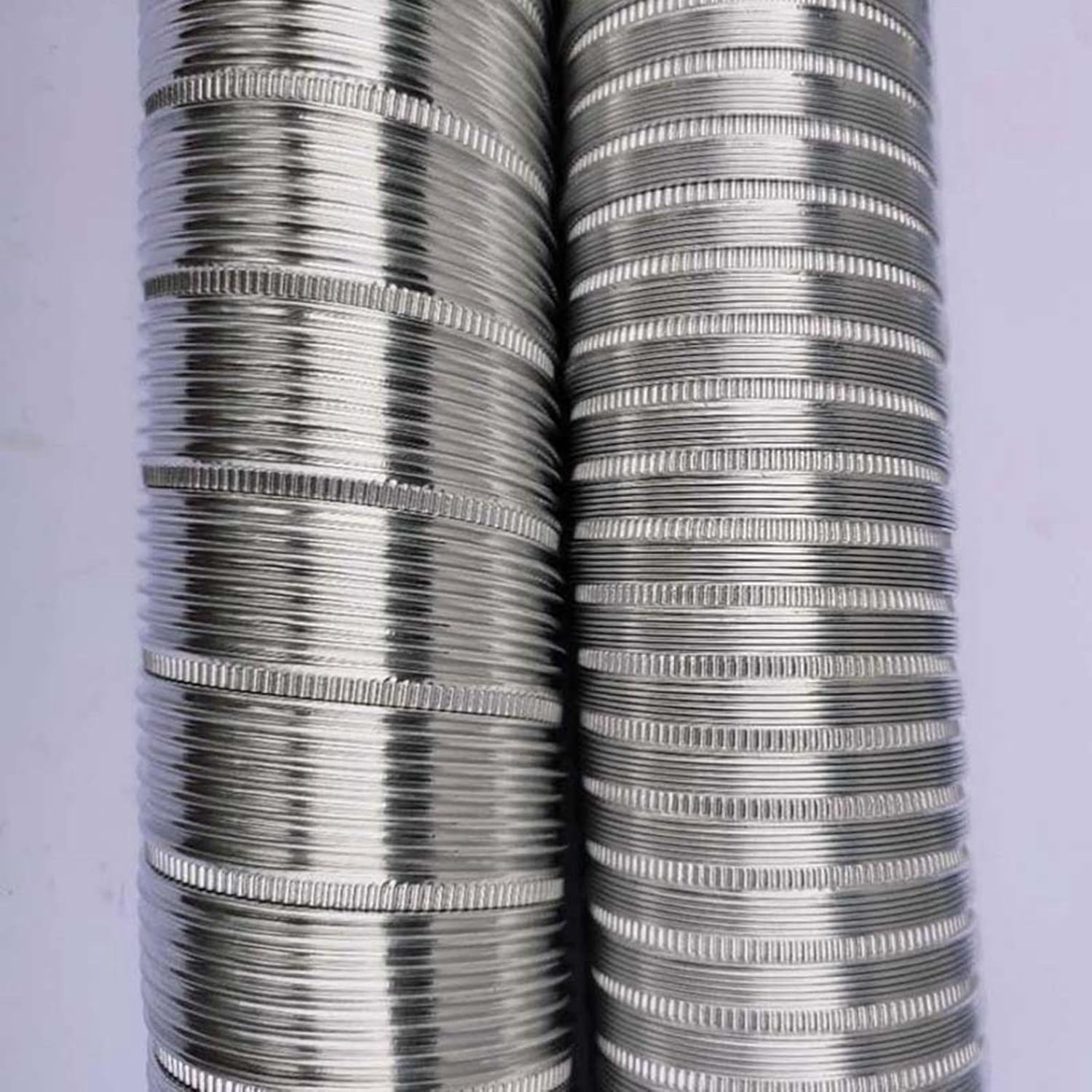 Kokiya Stove Pipe Chimney Parts Heater Exhaust Pipe Fire Place Flexible Flue Extension Tube for Outdoor Hiking Camping Winter Heater Furnace, 7Cmx2M image number 4