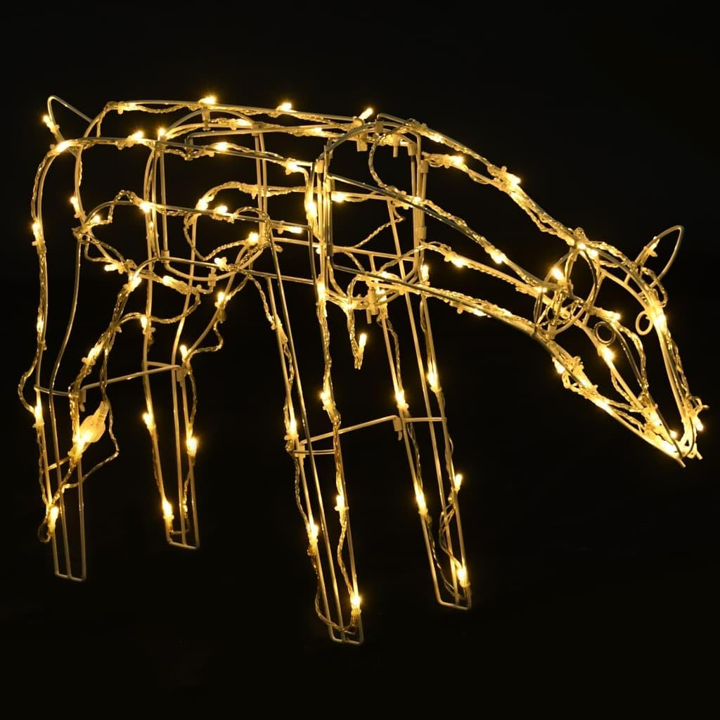 Christmas Reindeer, Xmas Light up Reindeer Outdoor Yard Christmas Decoration 3 Piece Christmas Light Display Reindeers 229 Leds image number 6