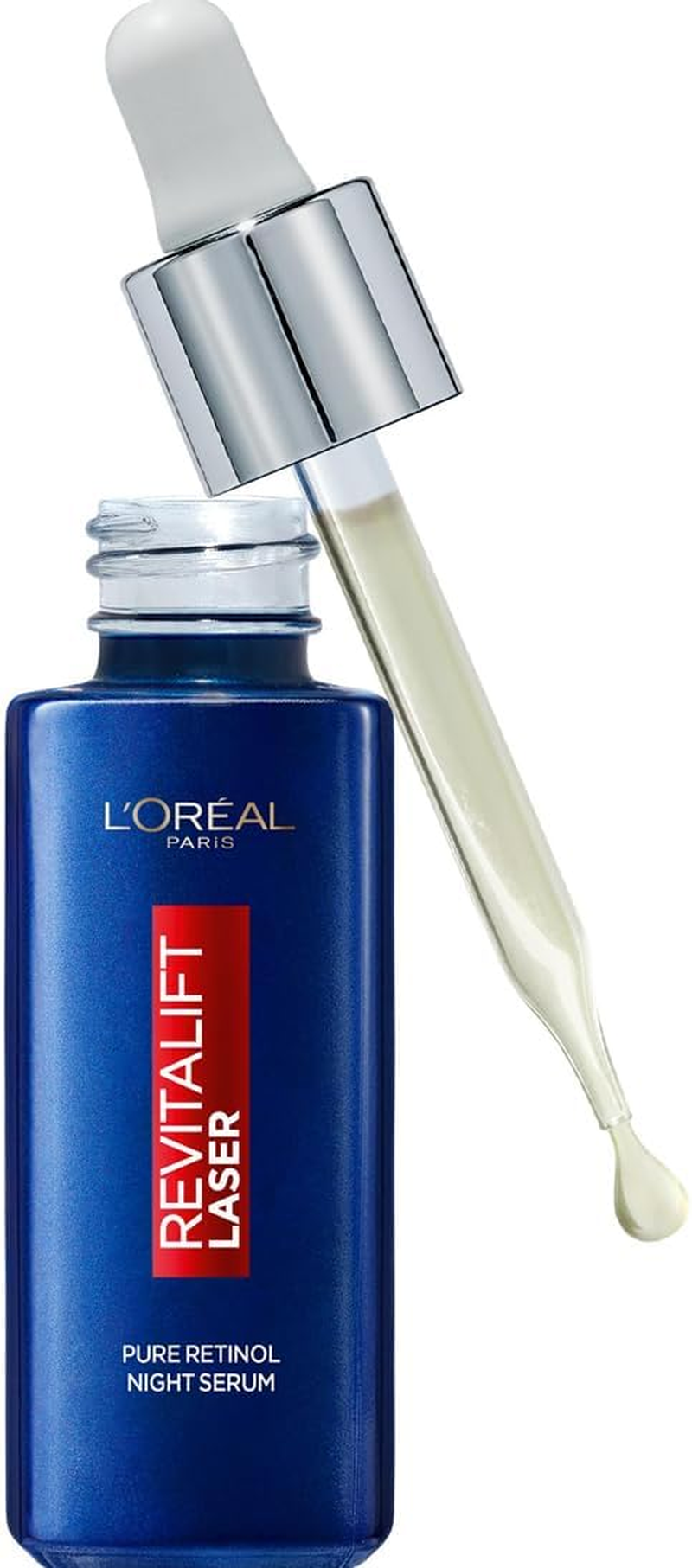 L'Or&eacute;al Paris, Night Serum, Hydrates & Renews Skin, Revitalift Laser Pure Retinol, 30 Ml