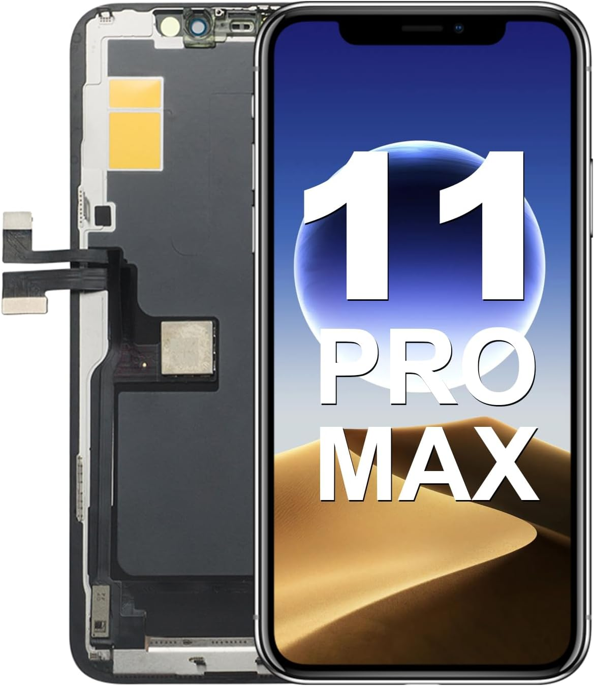 For Iphone 11 Pro Max Screen Replacement,Wholesale Full HD 6.5 Inch COF LCD Display 3D Touch Digitizer Assembly with Waterproof Adhesive,For (Models A2161, A2218, A2220) No Repair Part Tools image number 4