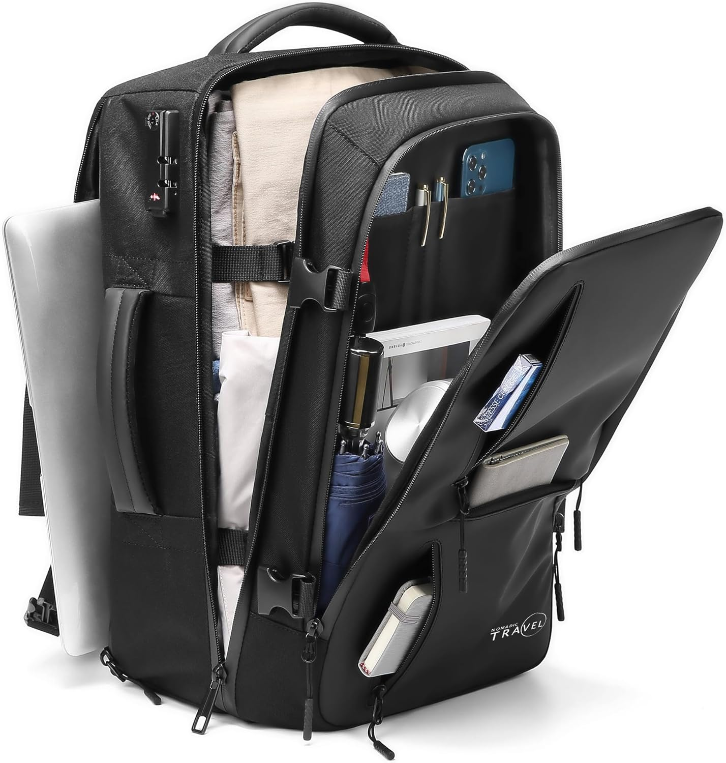 Travel Backpack 25L with Anti-Theft Lock Design, Laptop Compartment and Weather-Resistant Durability image number 3