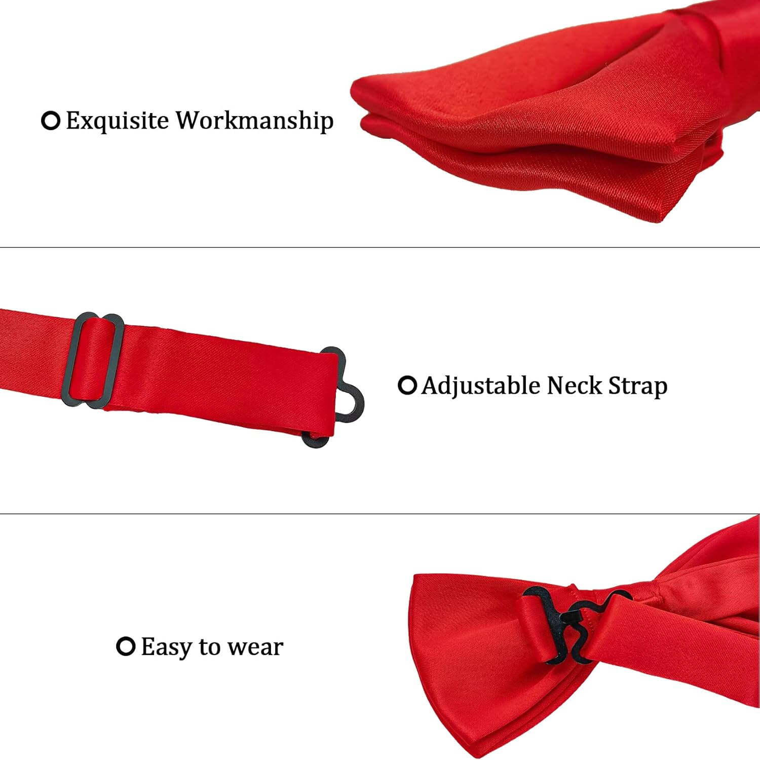 SYAYA Men'S Formal Fashion Pre Bow Tie Polyester Sparkling Bow Tie MLJ14 (Pink) image number 4