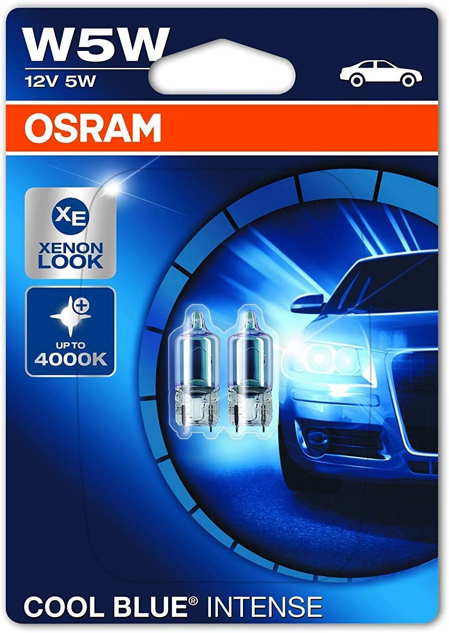 Osram W5W 12V 5W Cool Blue Intense Headlight Halogen Bulb (Pack of 2) image number 3