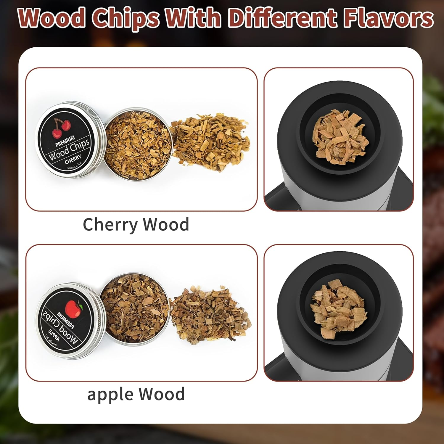 Orionstar Cocktail Smoker Kit with Torch, Food Tray and Wood Chips (Apple & Cherry), Whiskey Smoker Infuser Kit, Old Fashioned Drink Smoker Kit, Bourbon Whiskey Gifts for Men (Without Butane and Cup) image number 1