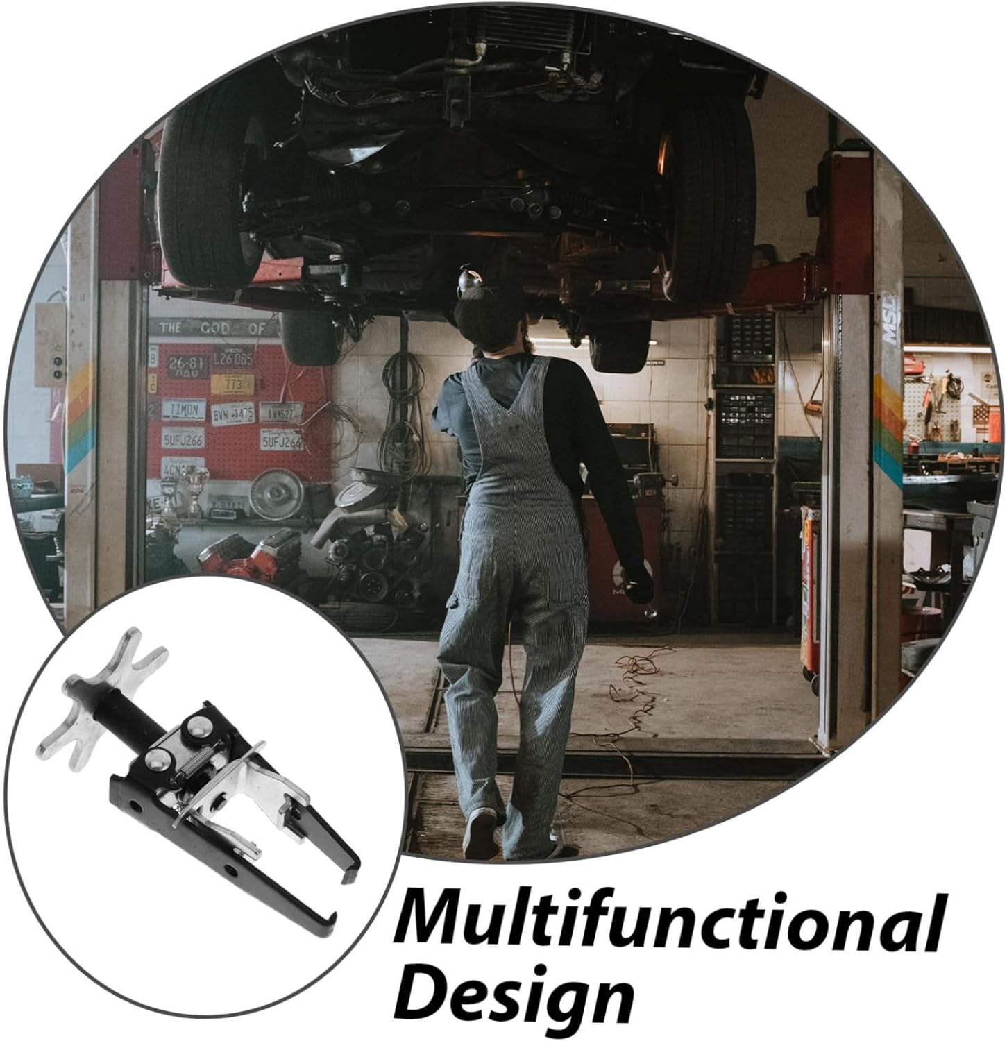 GARVALON Engine Spring Compressor Automotive Engine Valve Spring Compressor Tool Auto Repair