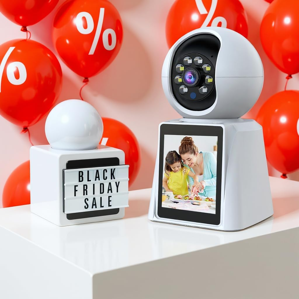 Juan Cloud Indoor Wifi Security Camera, 3MP Baby Monitor & Pet Camera, Two-Way Video Call, Motion Detection, 2.4G/5G Dual-Band, Remote Viewing, Smart Tracking image number 2