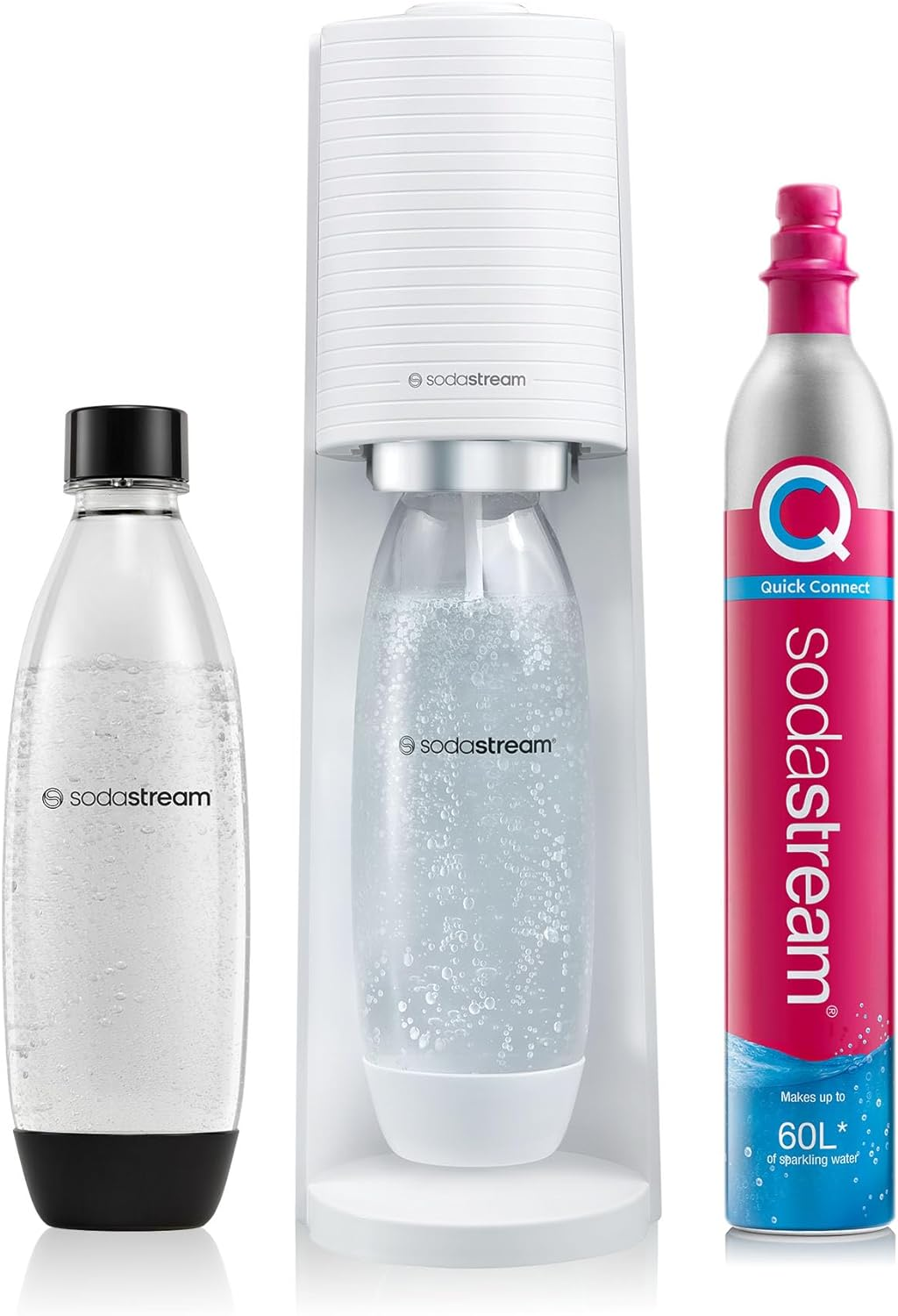 Sodastream Terra Classic Sparkling Water Maker W/60L Cylinder/1L Bottle White image number 4