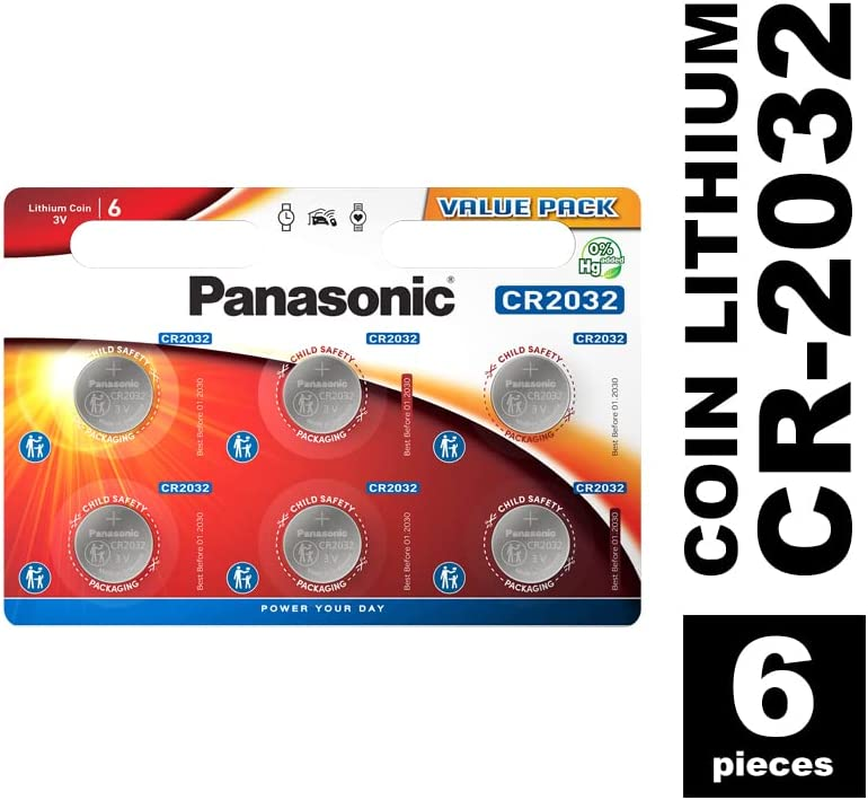 Panasonic CR2032 Lithium 3 Volt Battery Card of 6 image number 5
