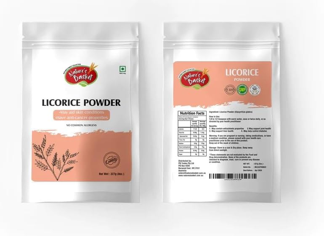 Nature'S Basket Licorice (Mulethi) Powder for Face and Skin (227G) image number 4