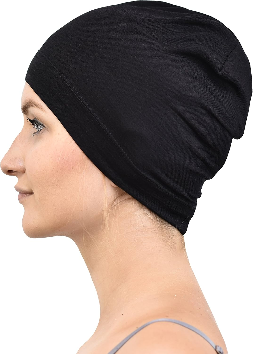 Jasmine Silk Bamboo Sleep Cap - Suitable for Chemo & Hair Loss - Cardani Chemo Cancer Hat image number 5