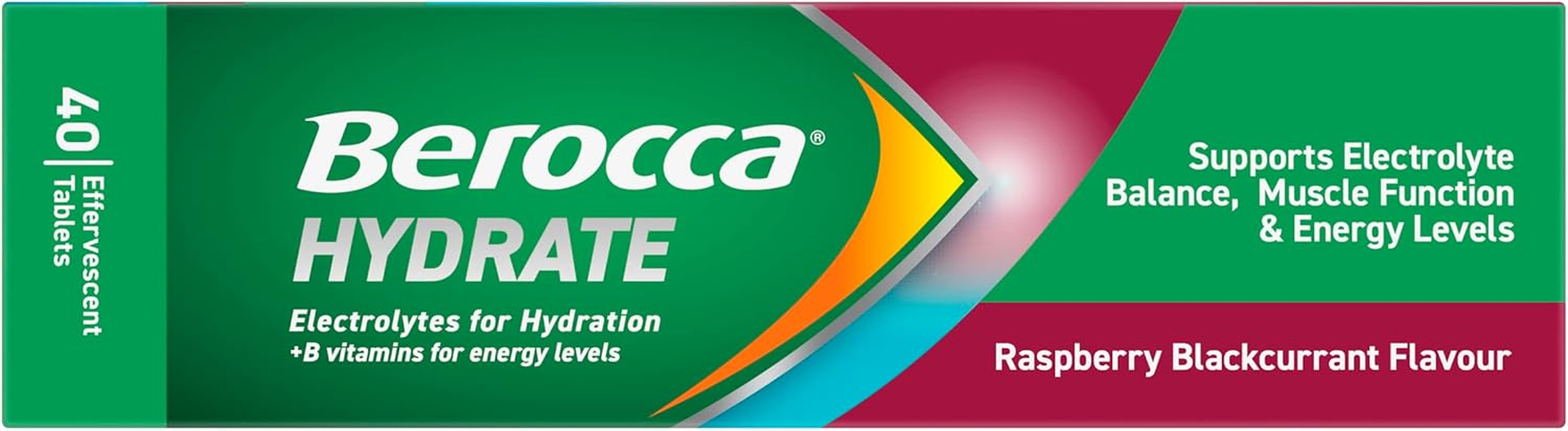 Berocca Hydrate Blackcurrant 40 Tablets image number 3