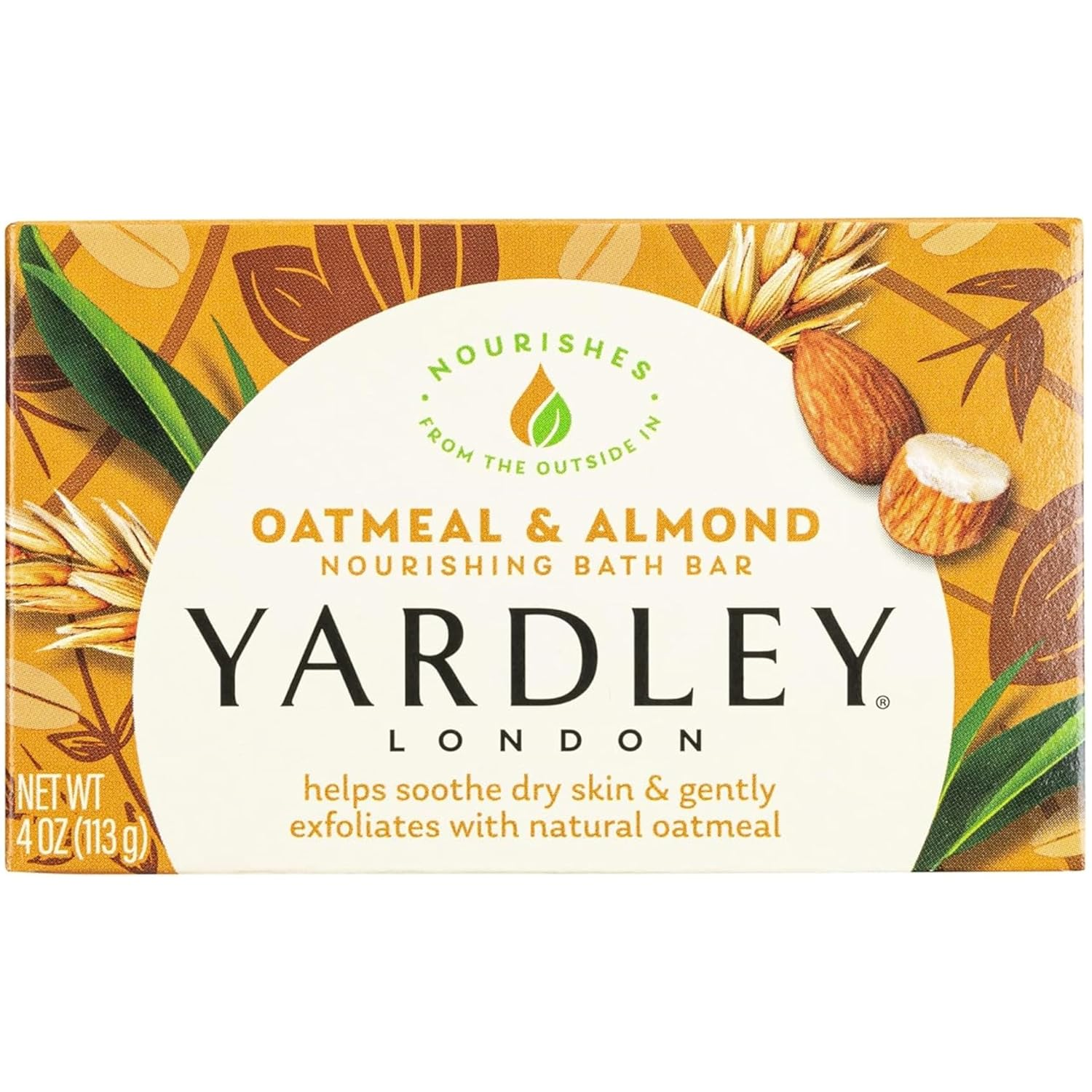 Yardley Oatmeal and Almond Naturally Moisturizing Bath Bar (Pack of 20) image number 1