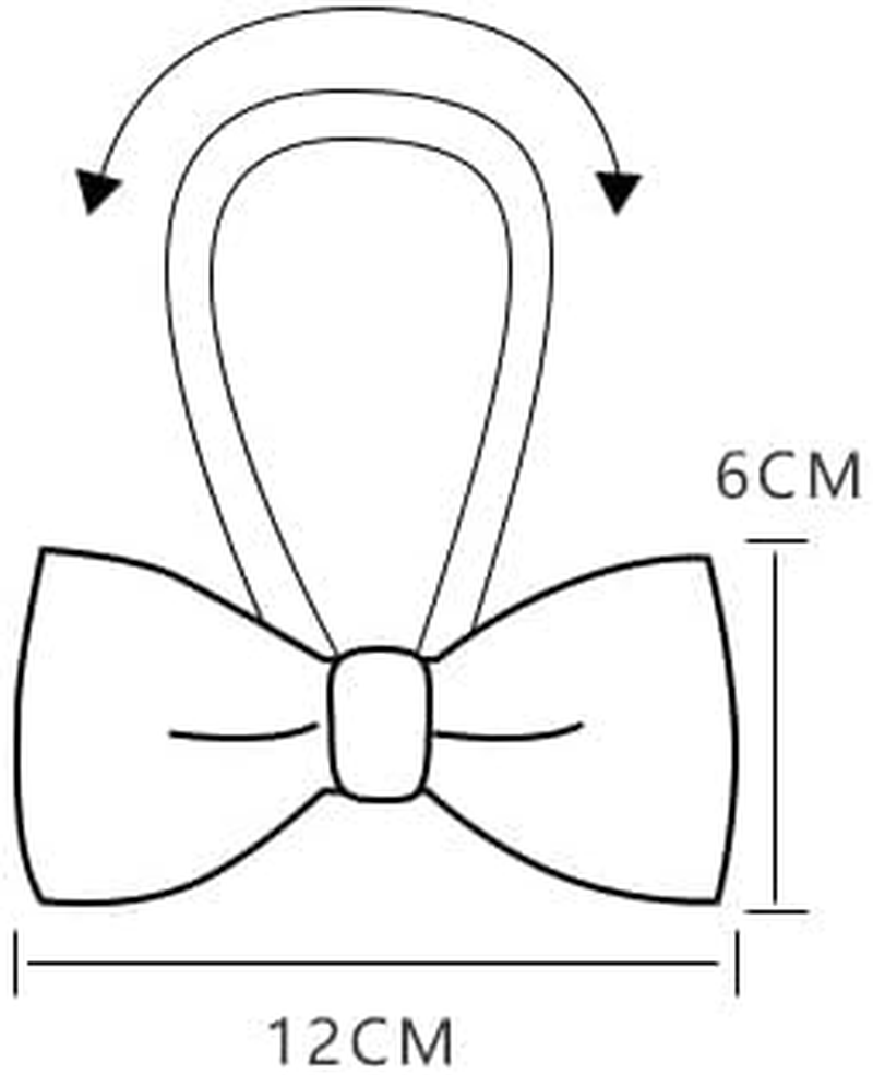 Mens Classic Pretied Bow Tie with Pocket Square image number 4