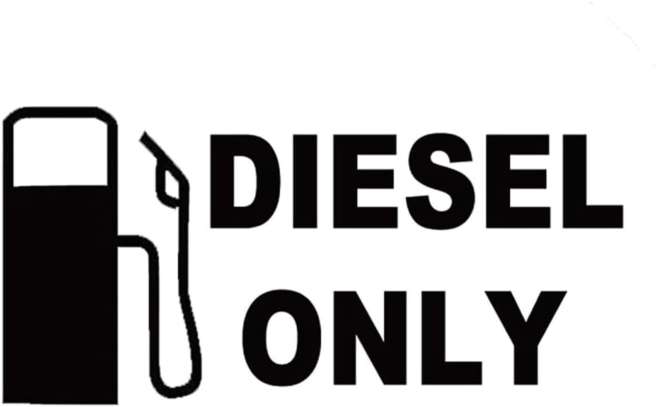 XTRAYXRAY Diesel ONLY Sticker Car Fuel Tank Cover Cap Warning Decal Window Bumper Decal Sticker Suitable for Cars, Trucks 5Inch(Black) - White image number 3
