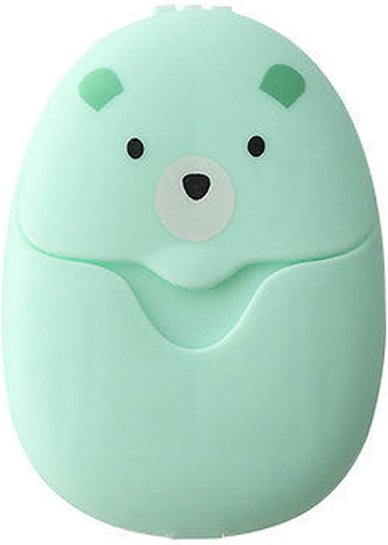 1 Box（50Pcs Mini Portable Disposable Travel Paper Soap Sheets Foaming Hand Washing Bath Scented Paper for Outdoor,Camping, Hiking