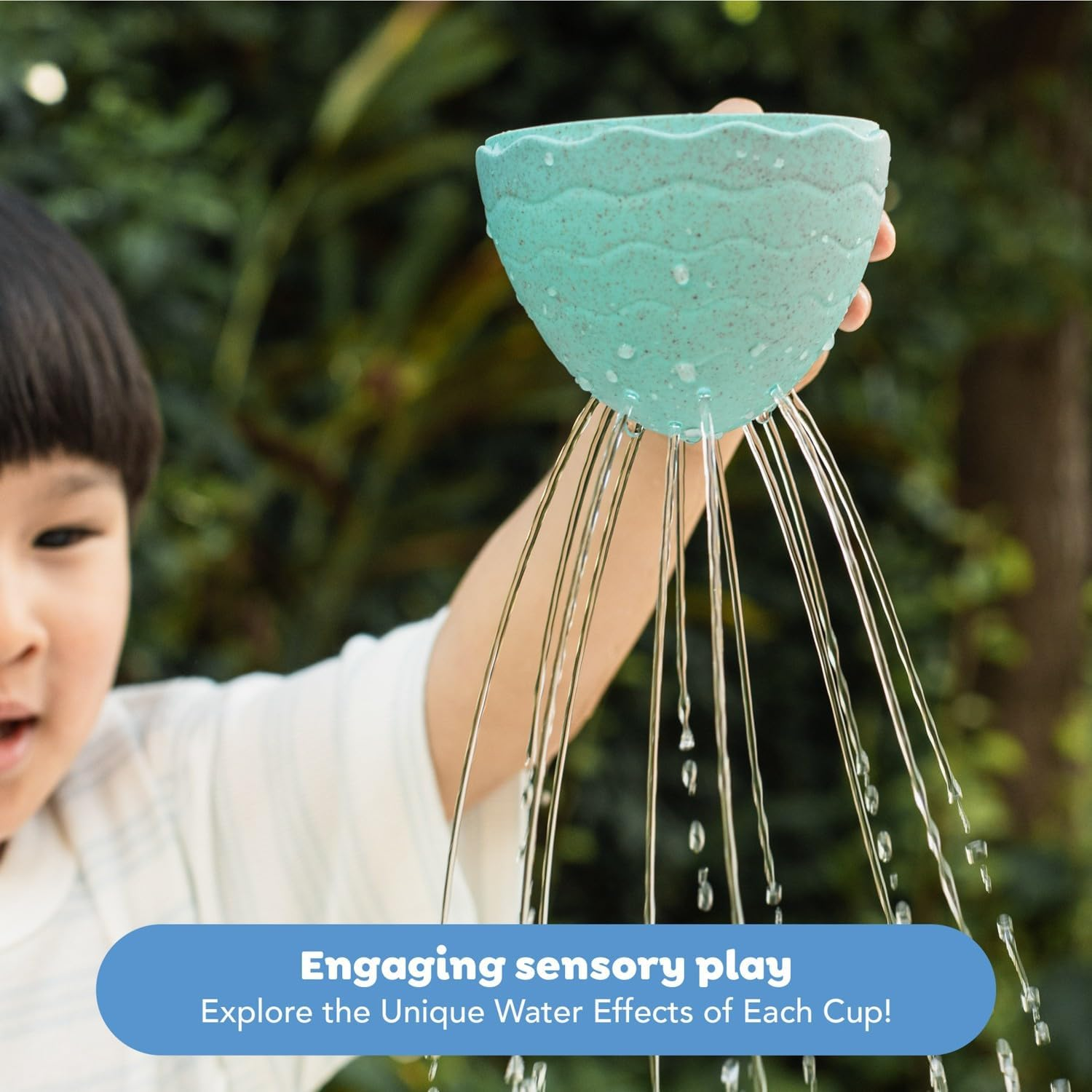 Tiger Tribe Stack & Pour Bath Egg &ndash; 7-Piece Eco Bioplastic Stacking & Pouring Sensory Bath Toy, Open-Ended Play, Ages 1&ndash;4 image number 2