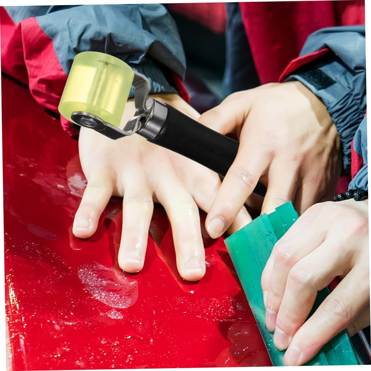 LALADEFIEE Automotive Sound Deadening Roller for Noise Insulation and Vibration Reduction Rubber Seam Tool for Car Compact and Design image number 2