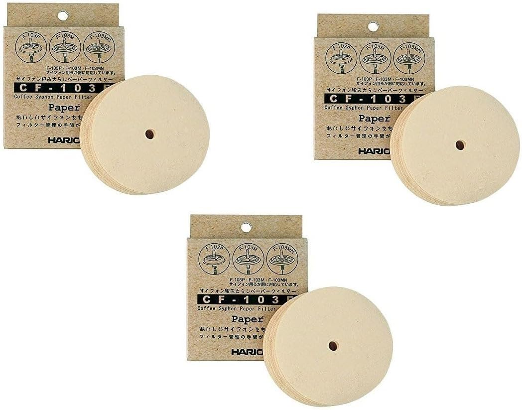 Paper Filter for Hario Syphon Exposed Onlycf-103E(100 Sheets)(Japan Import) image number 3