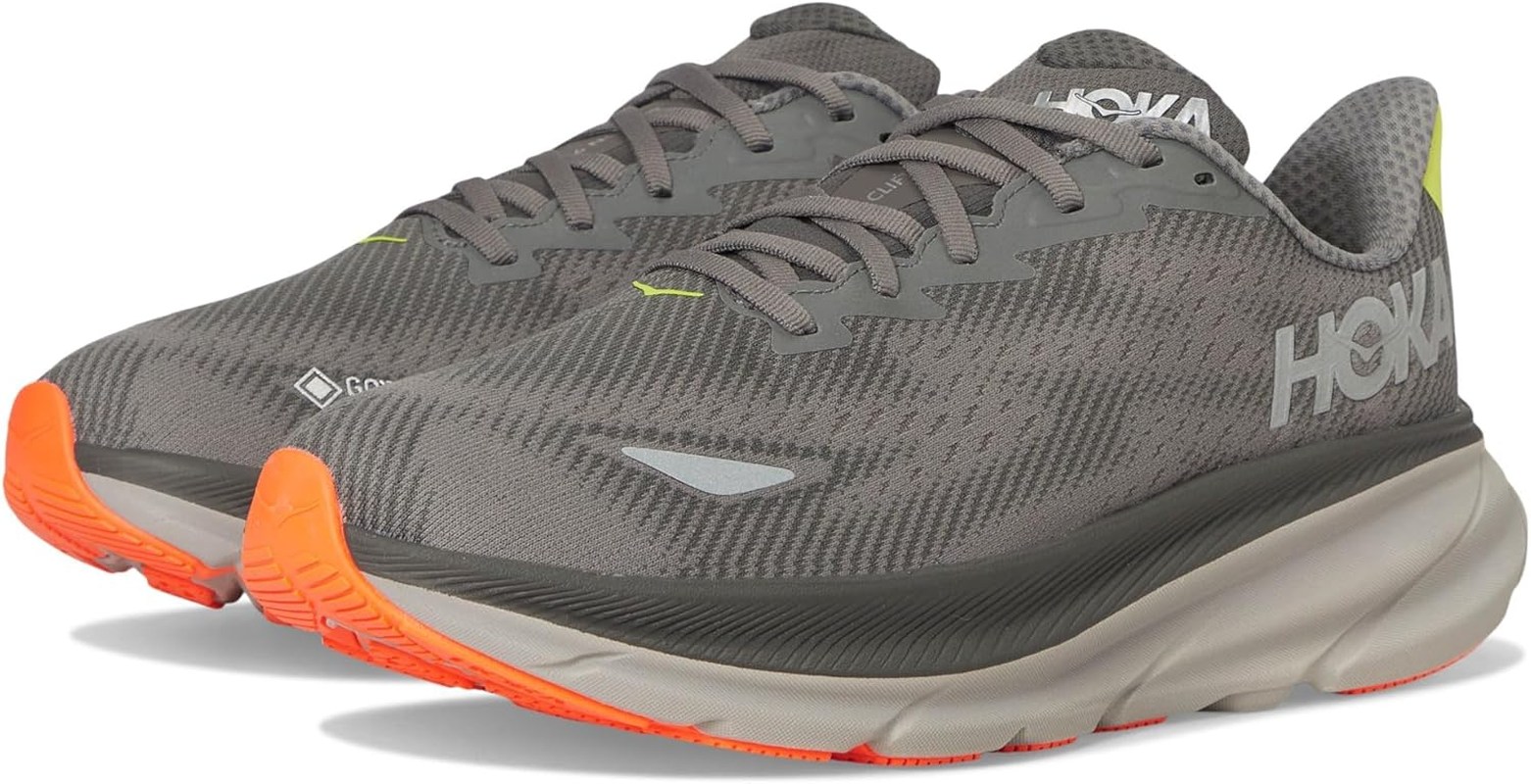 Hoka Clifton 9 GTX Men'S Running Shoes, Asphalt Grey Gravel, 12.5 AU image number 4