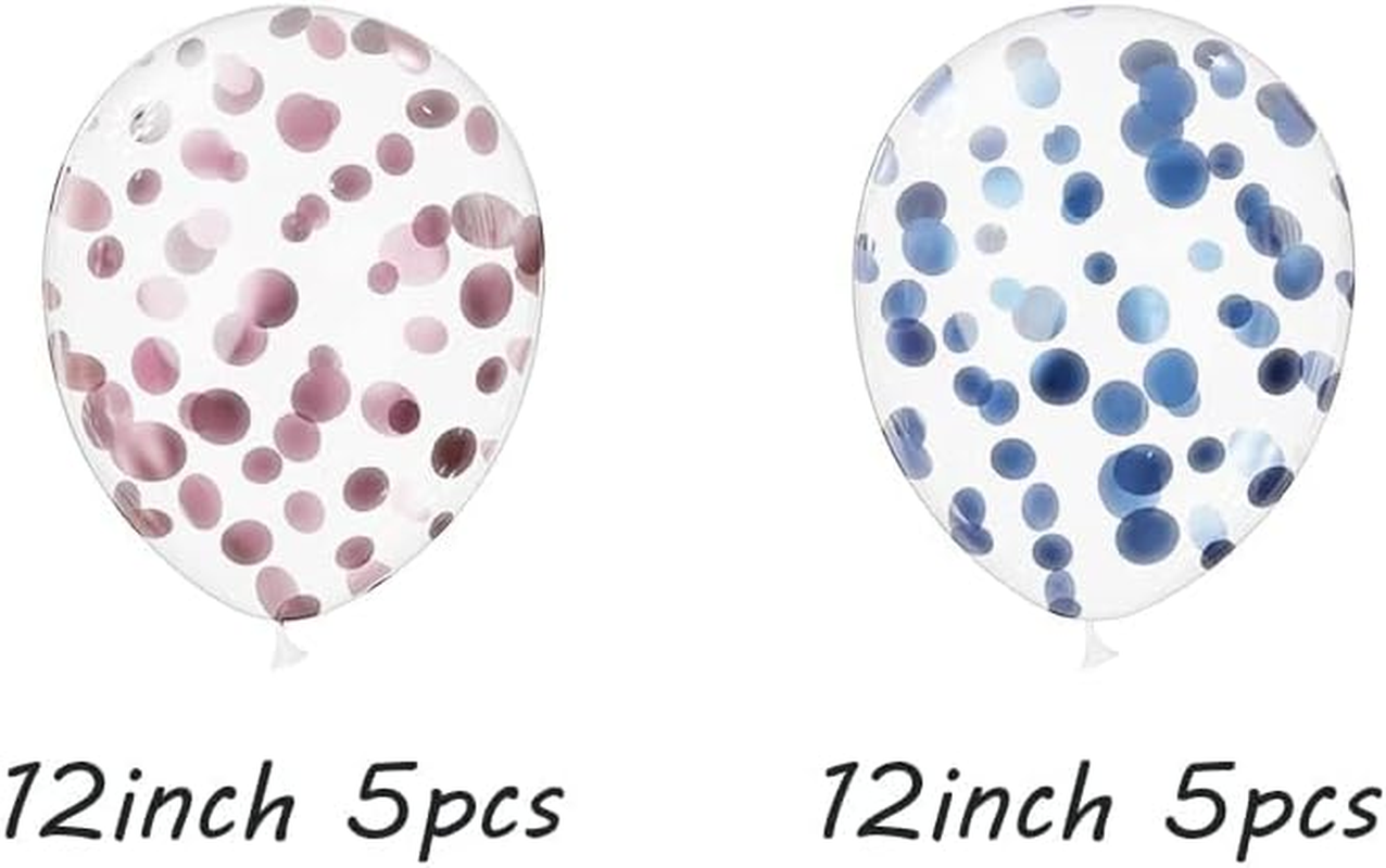 DIY 120PCS Gender Reveal Balloon Garland Kits Chrome Metallic Latex Balloons 12Inch Pearl Balloons for Birthday Party Celebration Wedding Gender Reveal He or She Boy or Girl (Pink Blue Gold) - Blue,Green,Silver image number 4