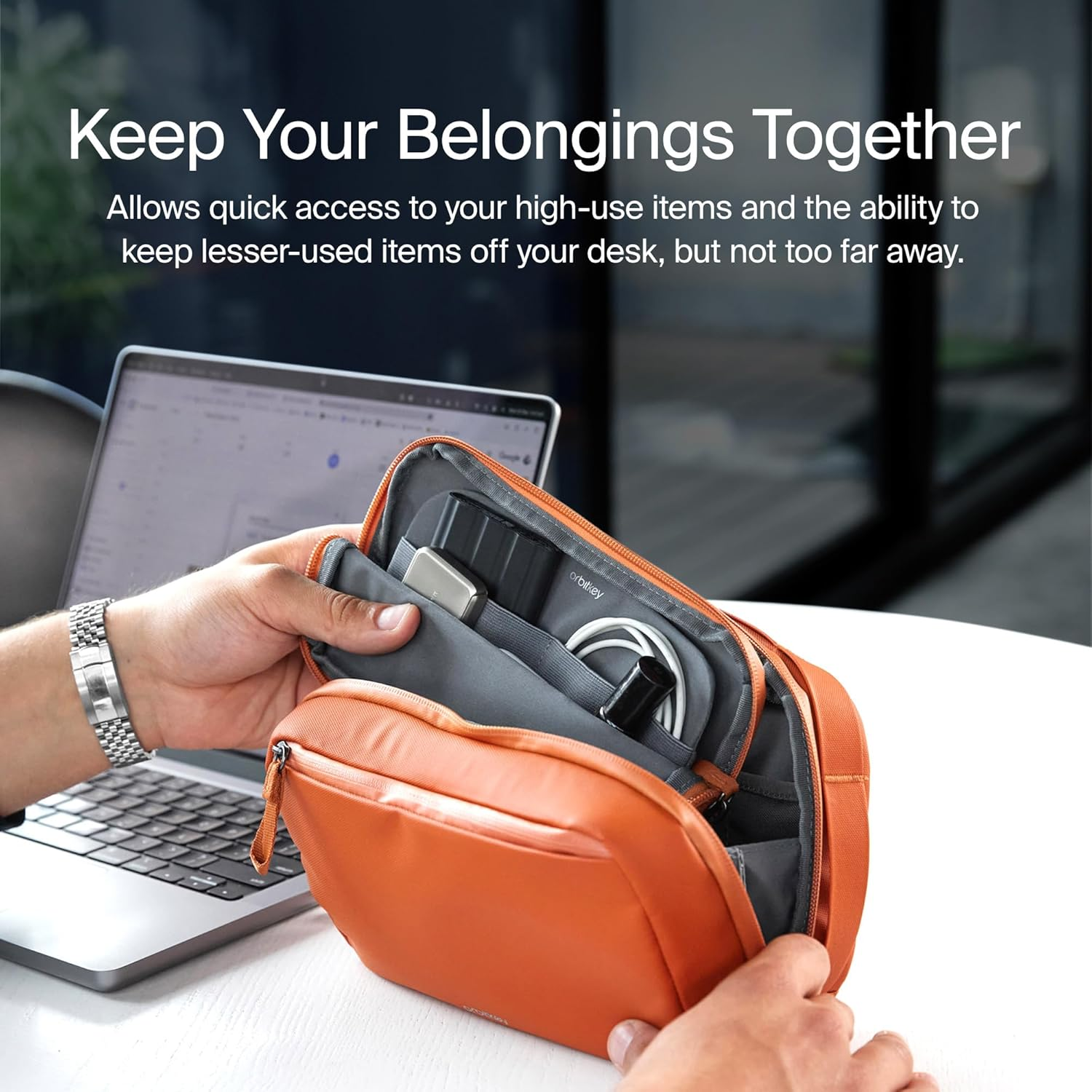 2-In-1 Tech Pouch - Terracotta