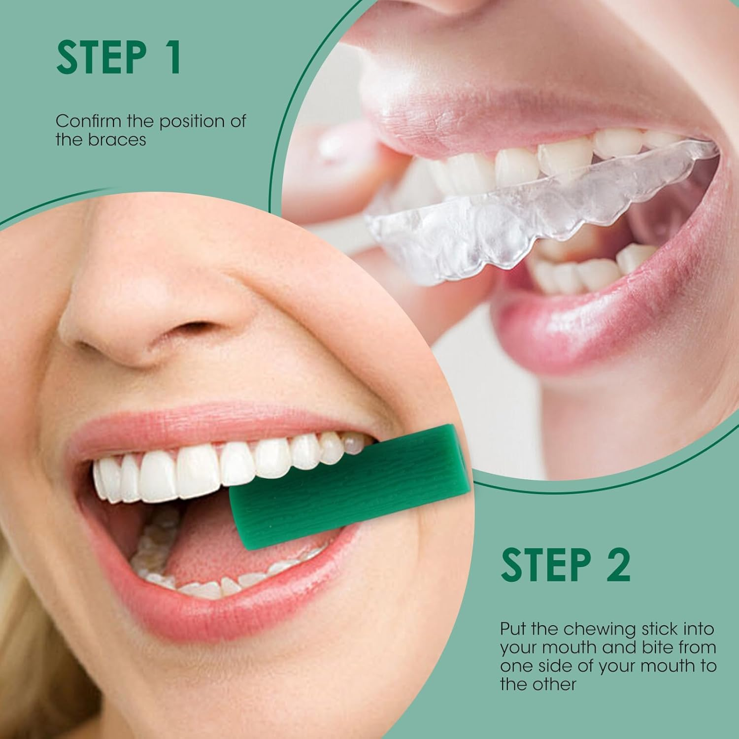 24 Pcs Silicone Orthodontic Chew Stick, Hollow Aligner Tray Seater, Multi Color Aligner Chewies - Aligners Retainers Braces Orthodontic Seating Correction Accessories