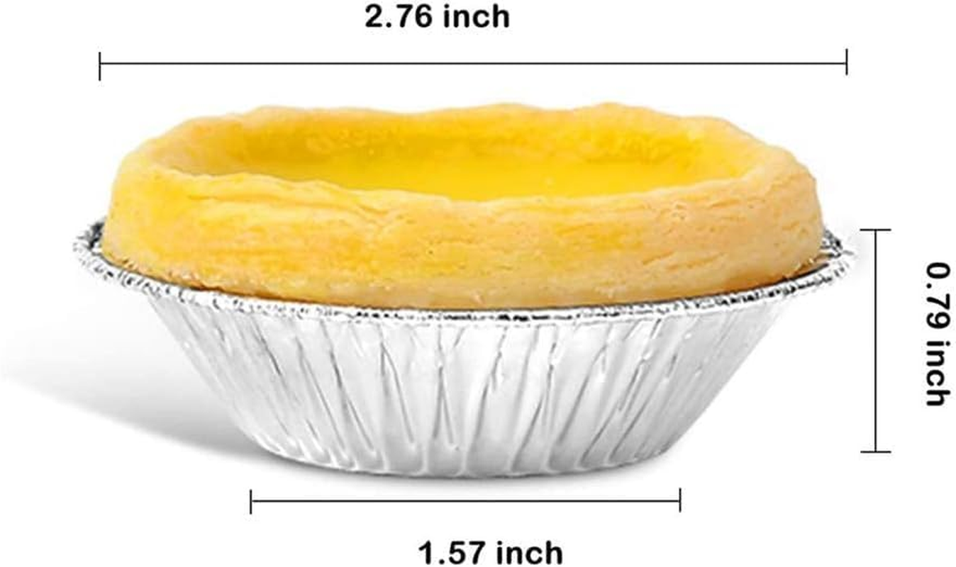 250 Pack Disposable Aluminium Foil Patty Pans/Baking Cups - 7Cm round Mini Tart Tins for Muffins, Cupcakes, Pies & Sausage Rolls - Oven, Freezer Safe & Recyclable-Quttly image number 4