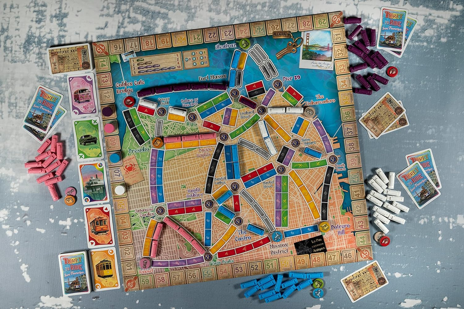 Days of Wonder Ticket to Ride San Francisco Board Game image number 2
