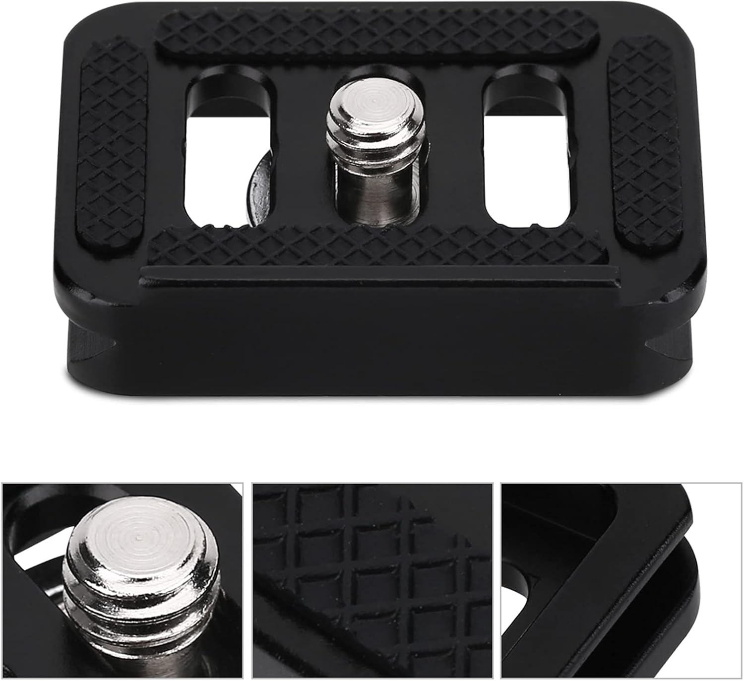 Mini Portable Aluminium Alloy Quick Release Plate for Cameras Suitable for Photography Activities Compact and Versatile Mounting Accessory image number 3