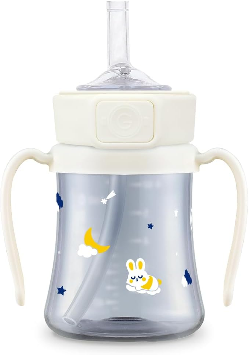 Grosmimi BUNNYVERSE Dark PPSU Straw Cup 200Ml(White) image number 1