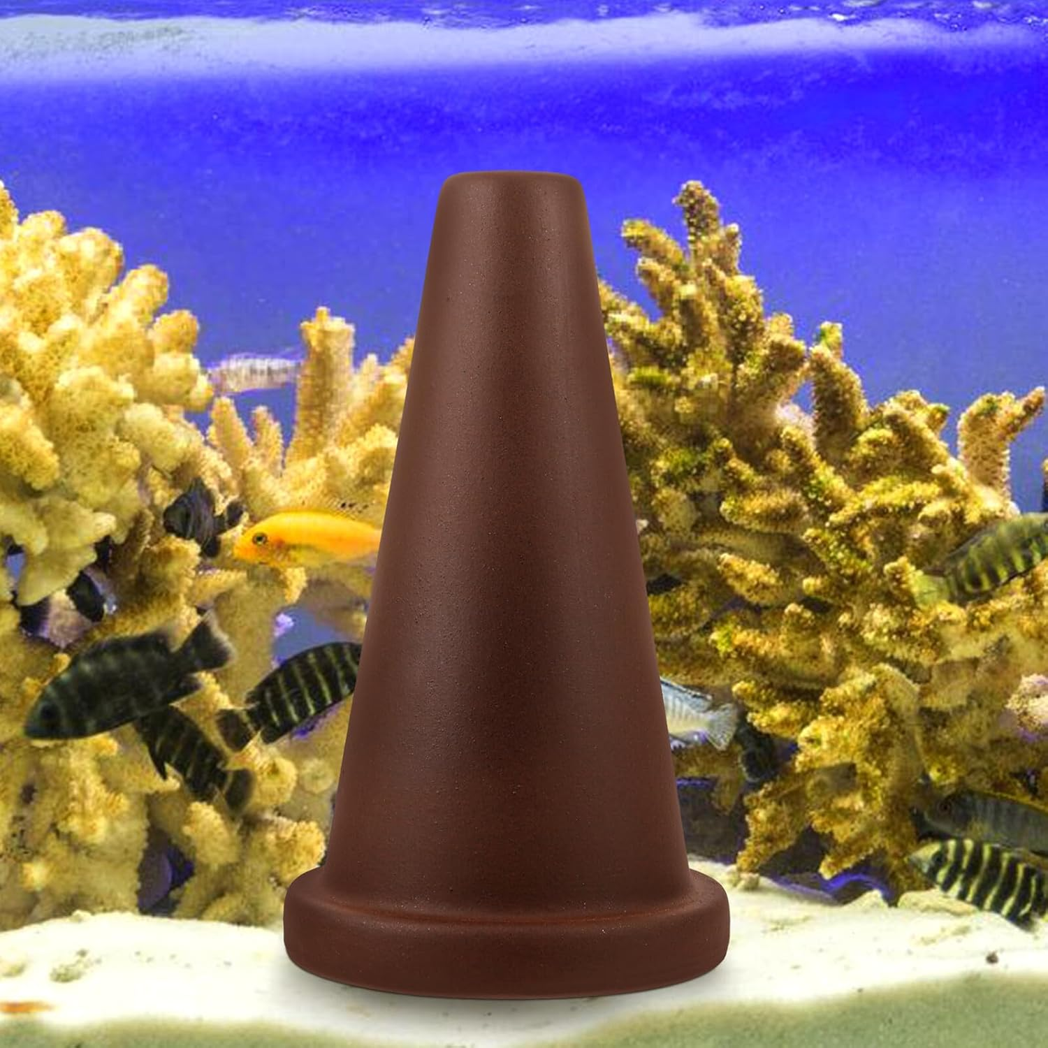 HINTRMENT Shrimp Breeding Cone Aquarium Spawning Bucket Fish Tank Cave for Angelfish and Ornamental Fish Hatching Spacious Design Suitable for Multiple Species Breeders and Aquatic Pets image number 3