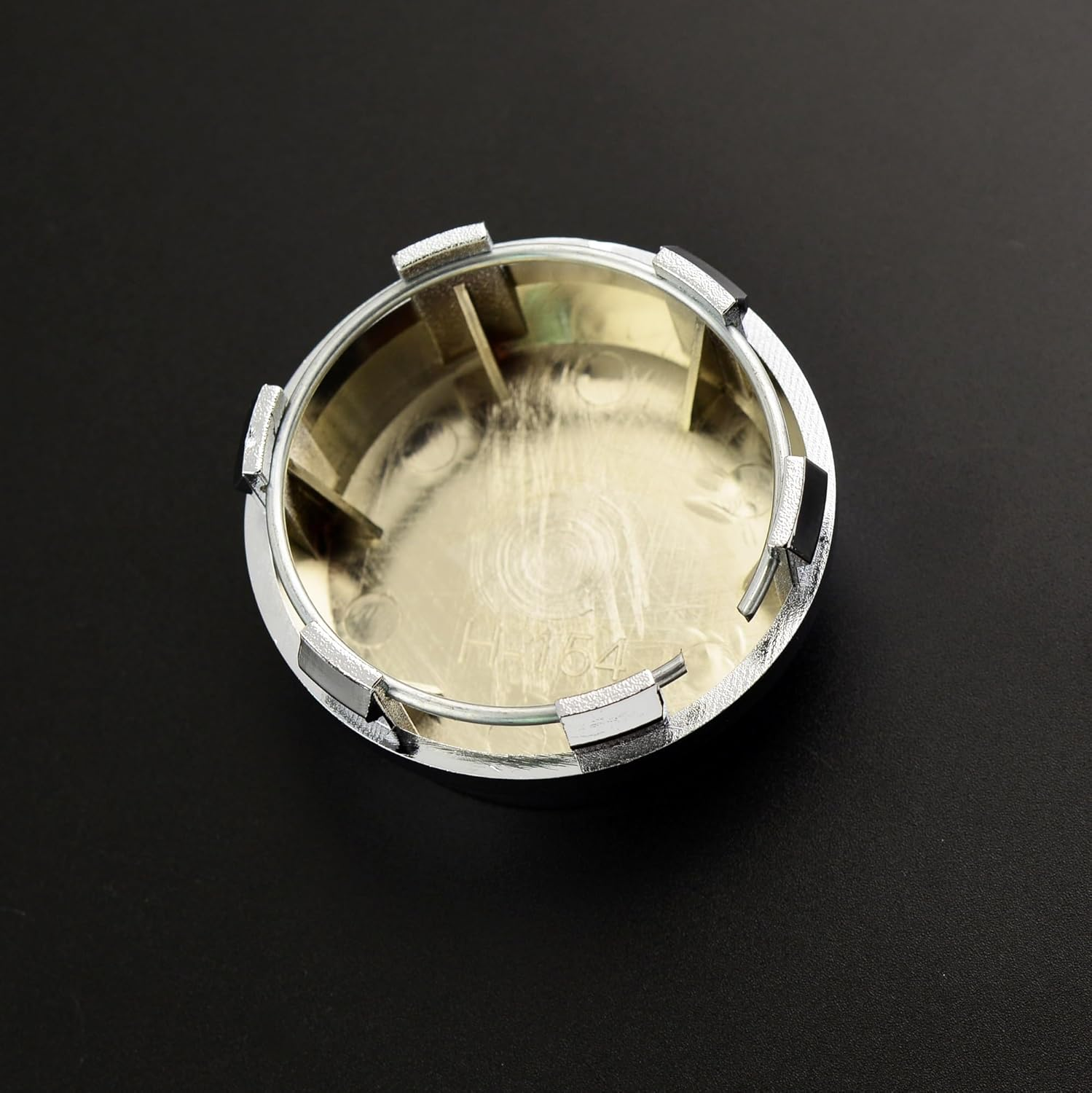 QXKSPG 4 PCS 60Mm 56Mm Chrome Silver Car Wheel Center Hub Caps Cover H-154 Rims Auto Accessories Wheel Trims Set image number 1