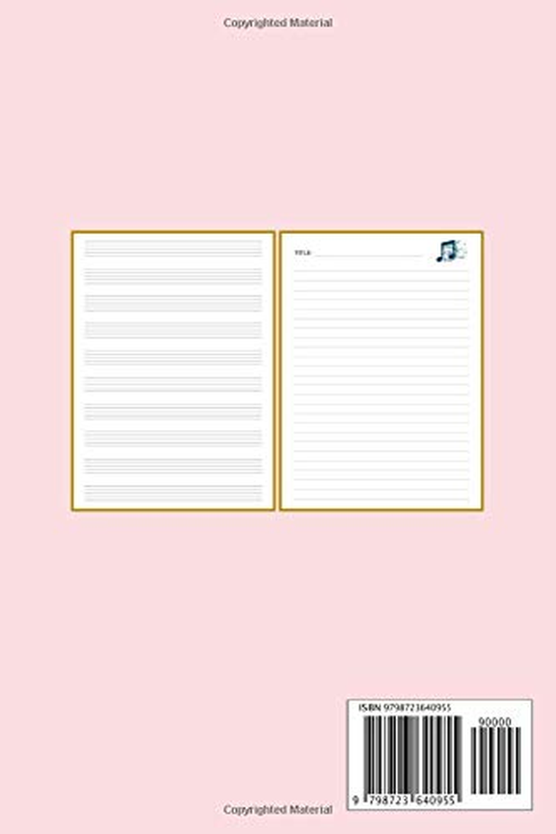 My Book of Songs: Notebook for Musicians, Singers & Songwriters | Lined Paper & Manuscript Paper for Recording Lyrics & Music | Gift for Music Lovers, Students & Teachers