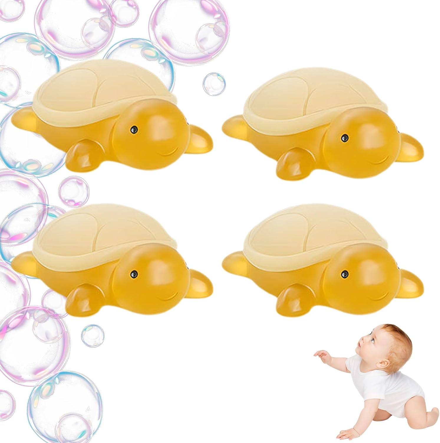 Little Turtle Handmade Essential Oil Soap, Turtle Soap, Turtle Shape Scented Botanical Bath Soap Bars, Cute Mini Turtle Moisturizing Soap for Kids, Face Body Moisturizing Artisanal Soap (J)