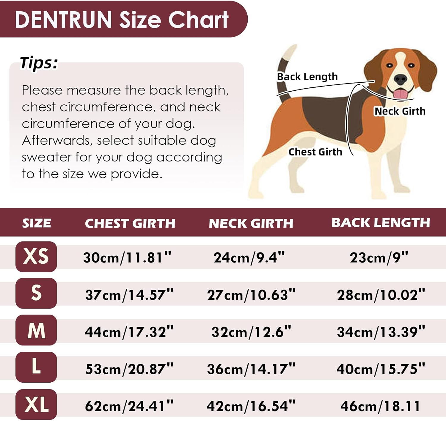DENTRUN Dog Sweater Jumper, Turtleneck Knitting Dog Sweater, Fleece Jumpers Pullover Sweatshirt for Dogs Cats, Pullover Pajama Dog Coat, Elastic Dog Jumper image number 5