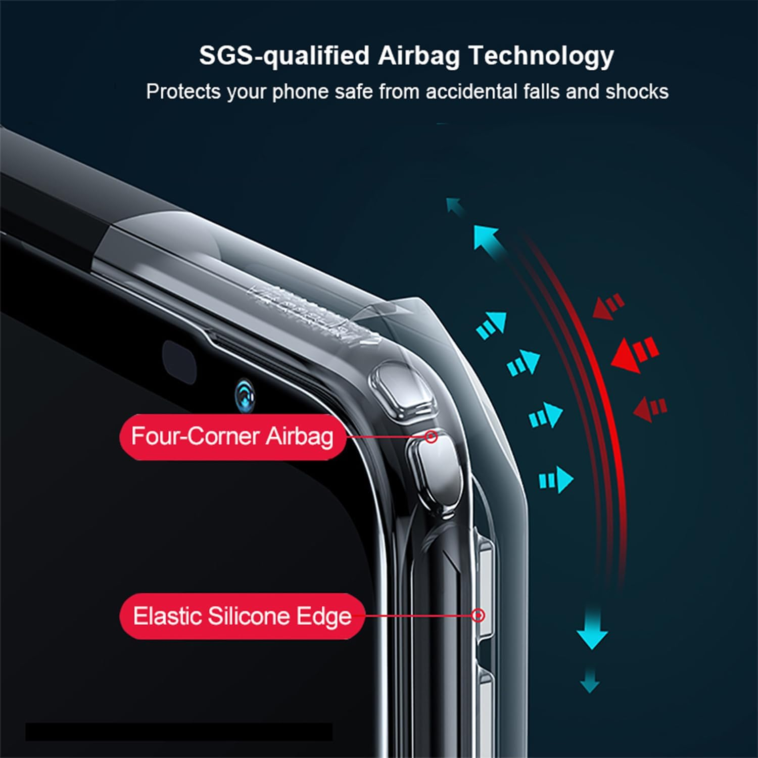 Guizzcg for ASUS ROG Phone 9 Pro Case with Ring Stand Holder Soft TPU Bumper + Acrylic Back Military Grade Airbags Shookproof Drop Protection[1 Tempered Film],Stand Black