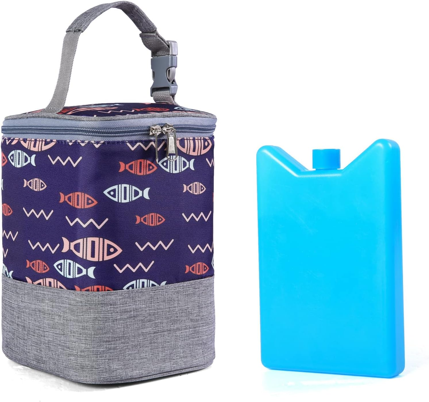 Bottle Bag with Ice Pack Cooler - Insulated Tote for Working Mom, Breastmilk Cooler for up to 4 Large 8 Ounce Bottles image number 2