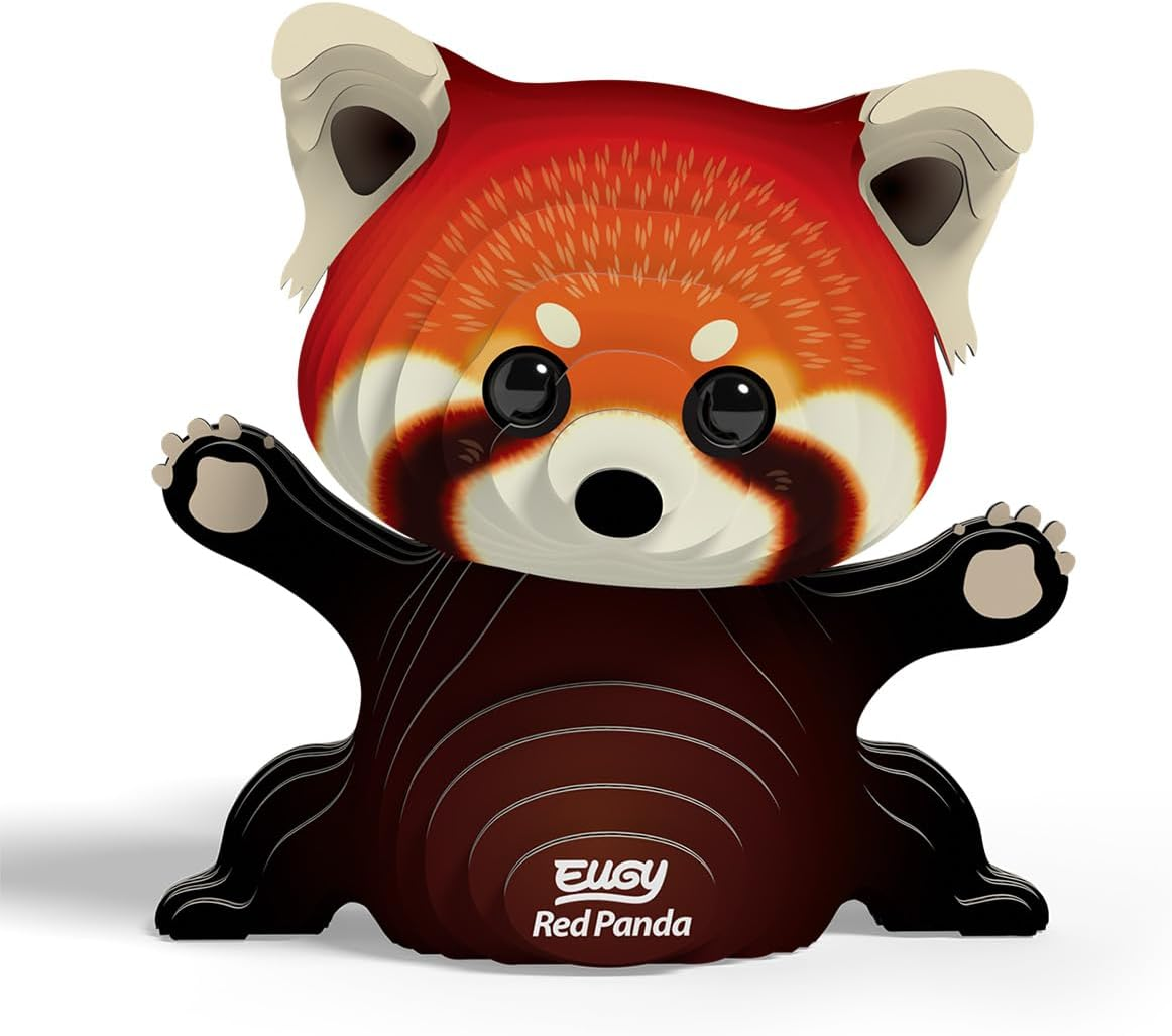 EUGY 126 Red Panda 3D Puzzle - 44 Piece Eco-Friendly Educational Toy Puzzle for Boys, Girls & Kids Ages 6+ image number 4